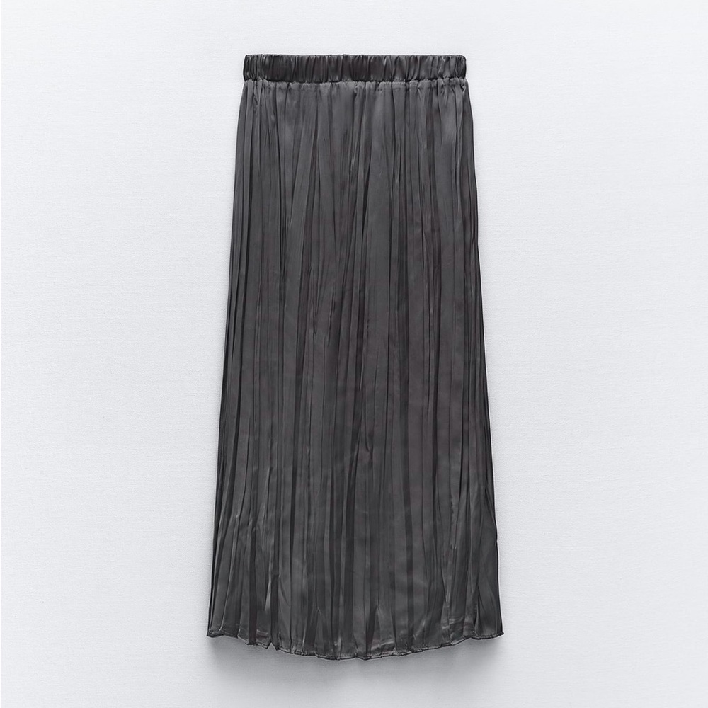 Zara Satin Effect Long Skirt